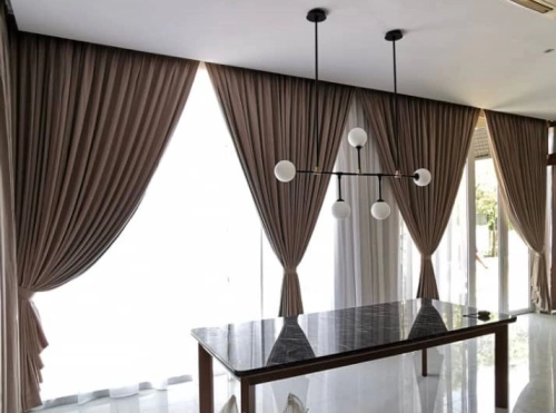 Singapore Pleated Curtain