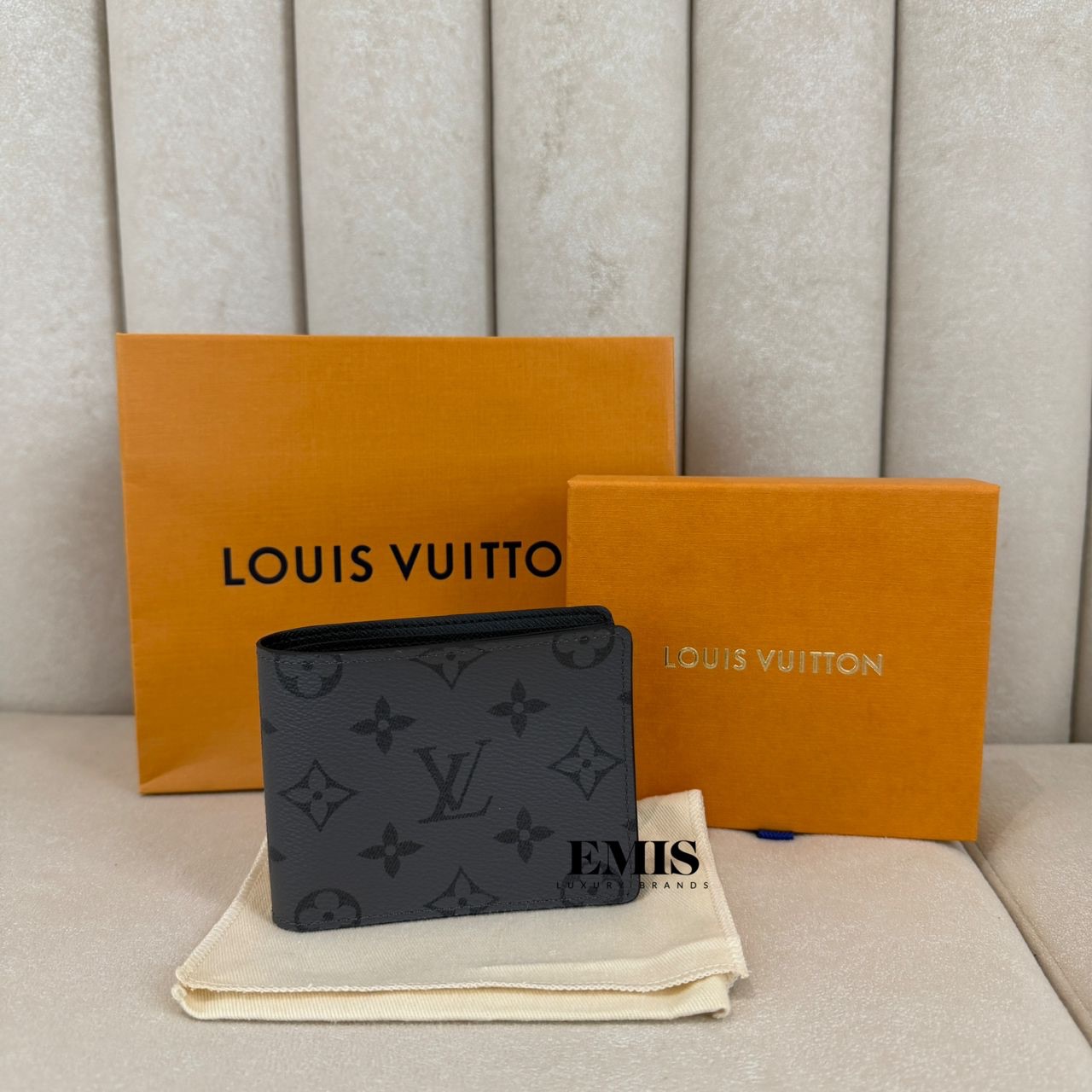 Louis Vuitton Monogram Eclipse Reverse Slender Wallet M80906- 未使用名牌钱包