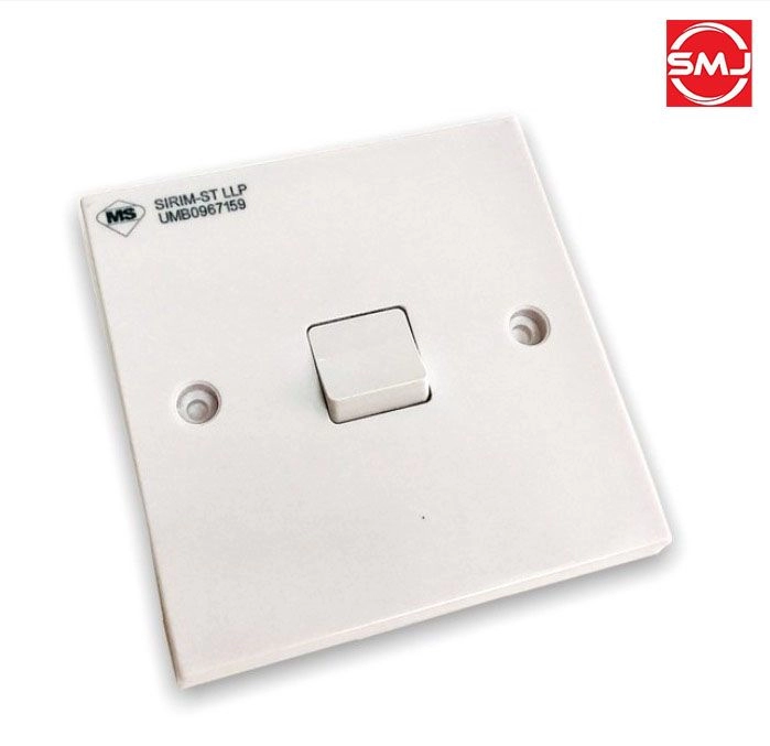 UMS 211-1W 1 Gang 1 Way Flush Switch (SIRIM Approved)