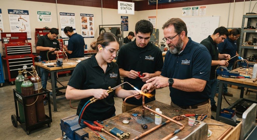 copper tubing brazing HVAC best practices training