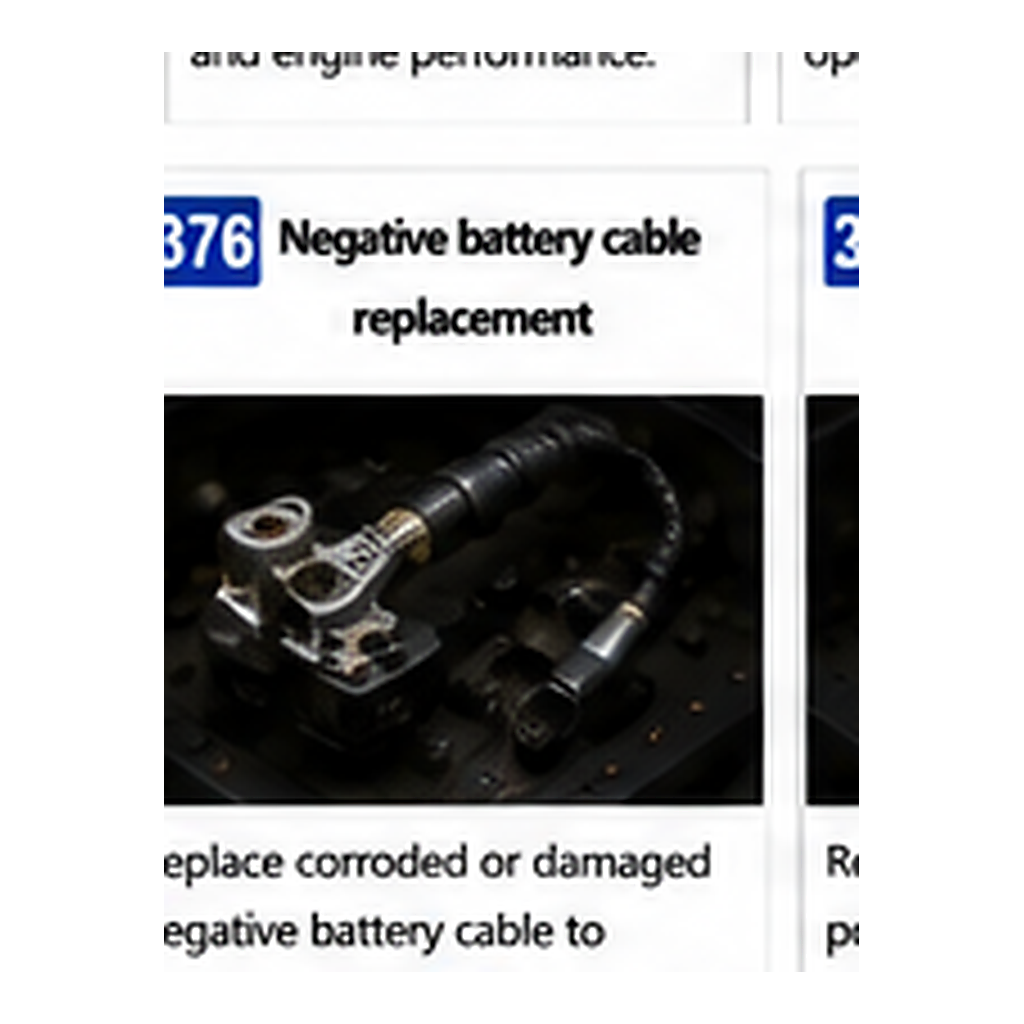 Negative Battery Cable Replacement