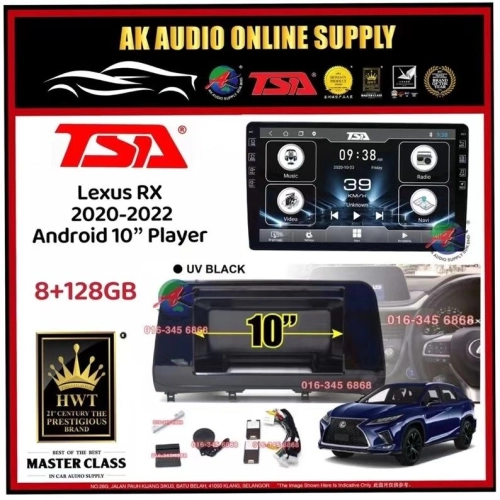 🎁Free AHD Camera 🎁 8Ram + 128GB 4G DSP Carplay ◾TSA Lexus RX 2020 - 2022 Android 10'' inch TS10 Car Player Monitor