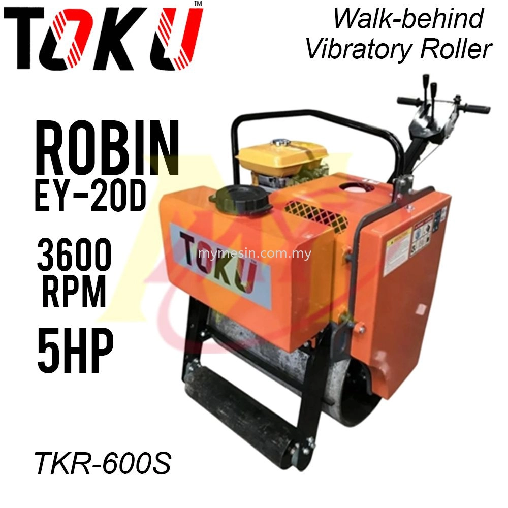 TOKU TKR-600S Vibratory Roller / Walk-behind Roller Compactor