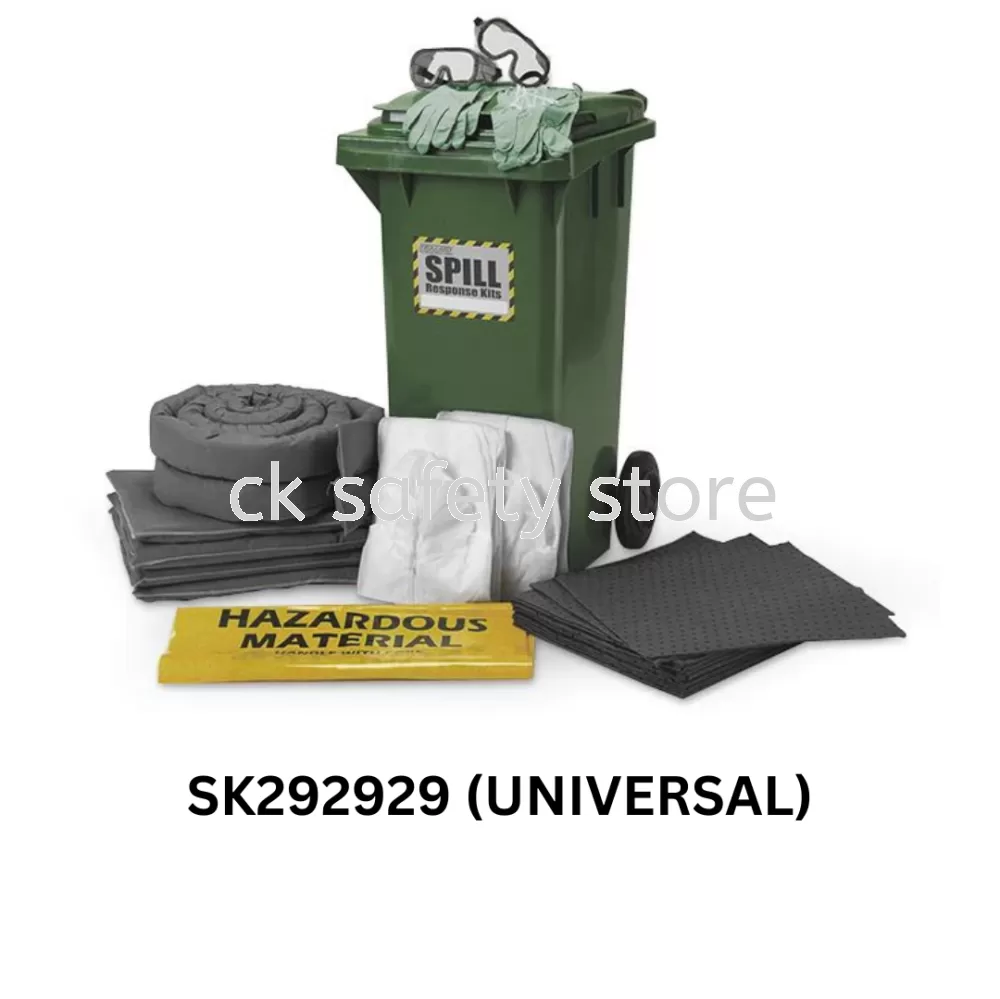 120 LITRE DISPENSER SPILL KIT CART - CHEMICAL/OIL/UNIVERSAL