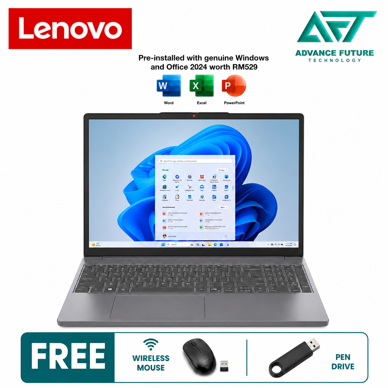Lenovo IdeaPad Slim 3 15IWC11 83RR00A3MJ 15.3" WUXGA Laptop Luna Grey ( Intel Core 5 320, 16GB, 512GB SSD, Intel, W11, H&S 2024&M365 )