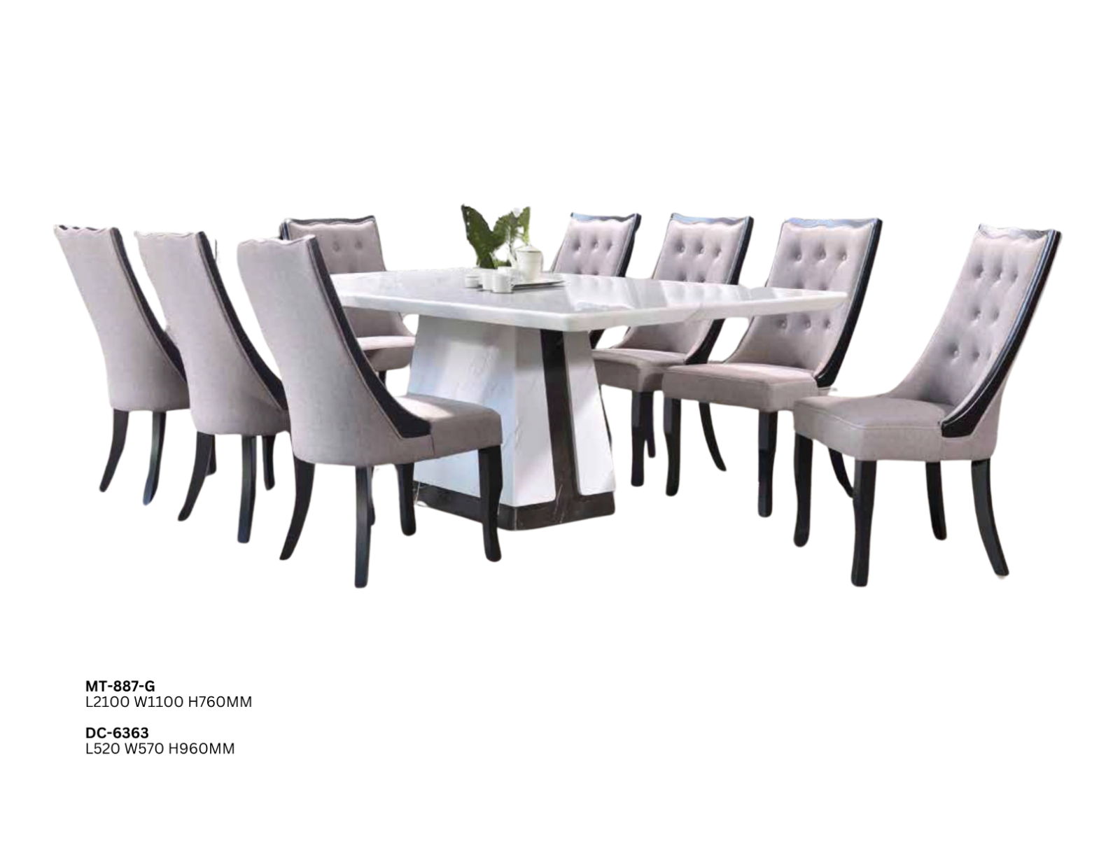 DINING SET (PLZ MT-887-G)