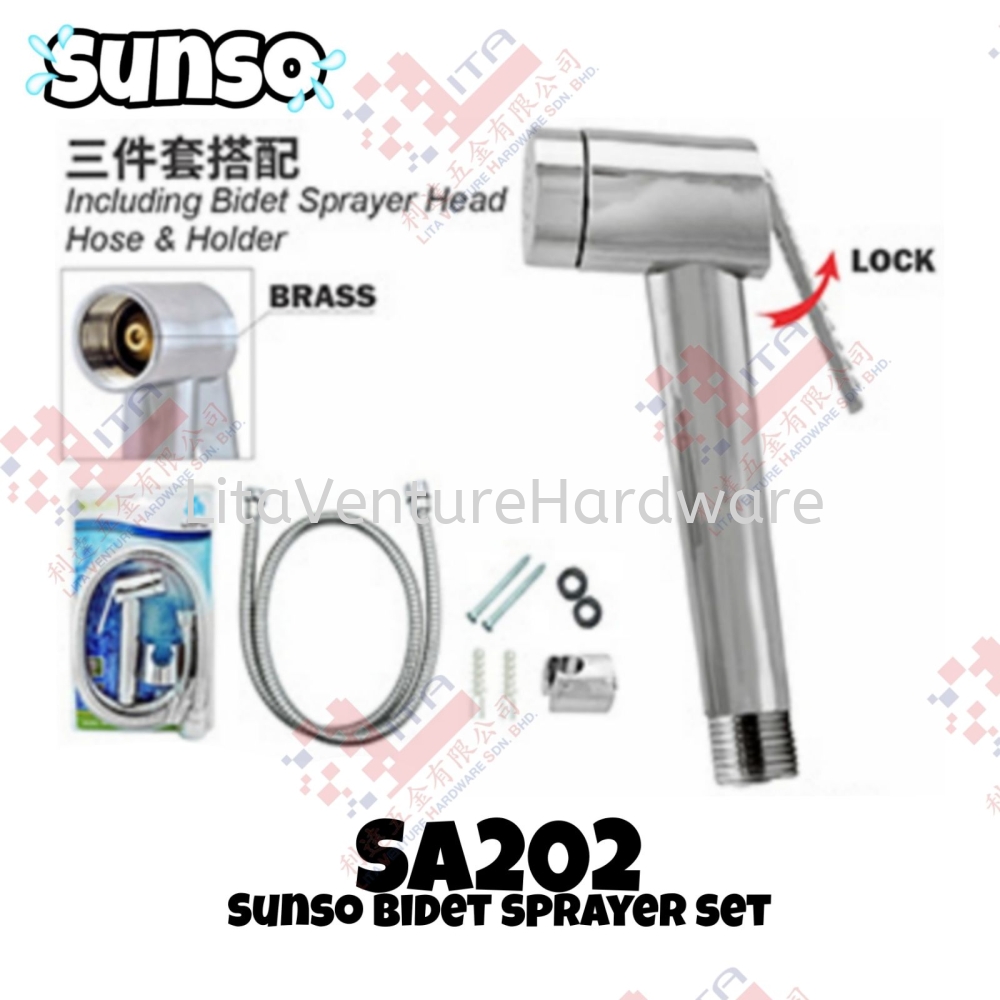 SUNSO BRAND BIDET SPRAYER SET - SA202