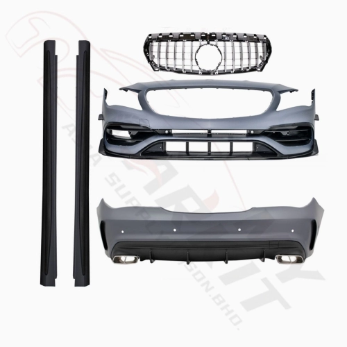 MERCEDES BENZ CLA CLASS W117 2014- 2020 CONVERSION CLA 45 FACELIFT BODY KIT BUMPER