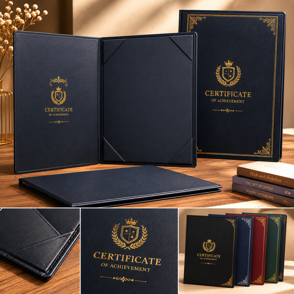 Certificate Holder Printing (Inside Design) | Premium Custom Certificate Presentation Holders