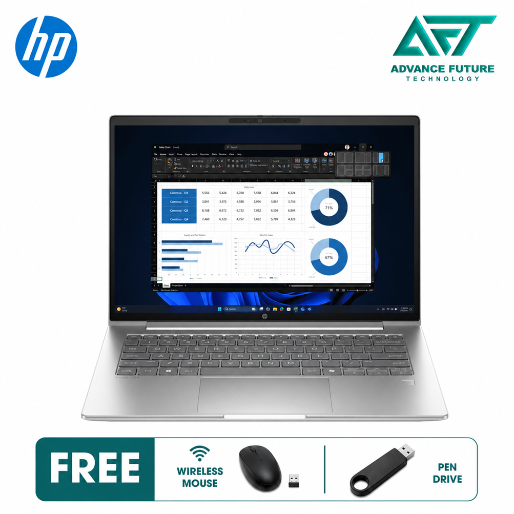 HP ProBook 4 G1a CC0D2PT 14" WUXGA Business Laptop Silver ( AMD Ryzen 7 250, 16GB, 512GB SSD, ATI, W11Pro )