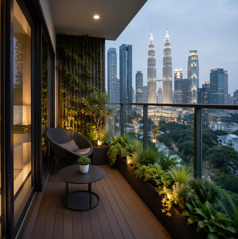 Top Custom Balcony Garden Design KL Malaysia 马来西亚雪隆区定制阳台花园设计 Reka Bentuk Taman Balkoni Tersuai KL Malaysia