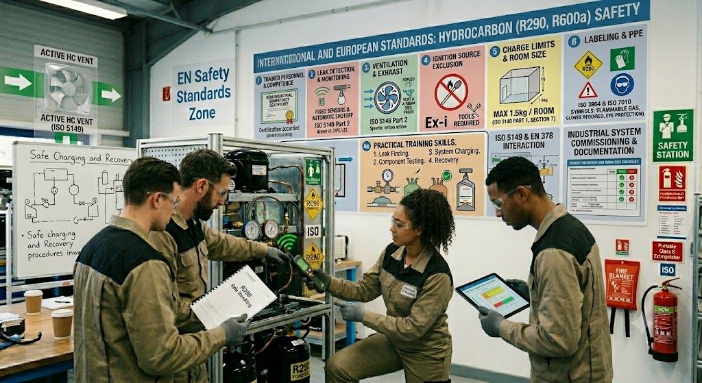 hydrocarbon refrigerant industrial safety standards
