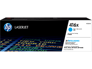 HP 416X High Yield Cyan Original LaserJet Toner Cartridge (~6,000 pages)