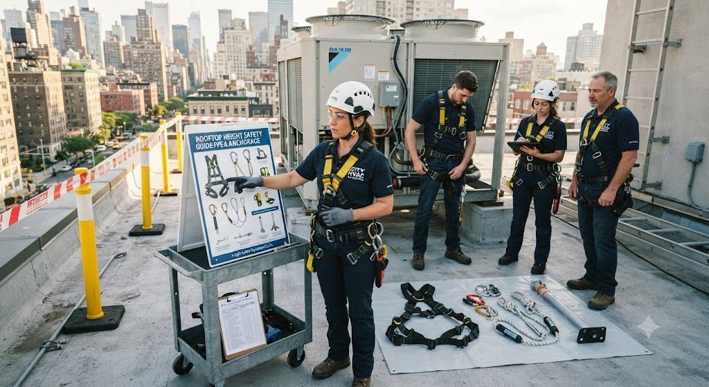 professional air conditioning height safety equipment guide