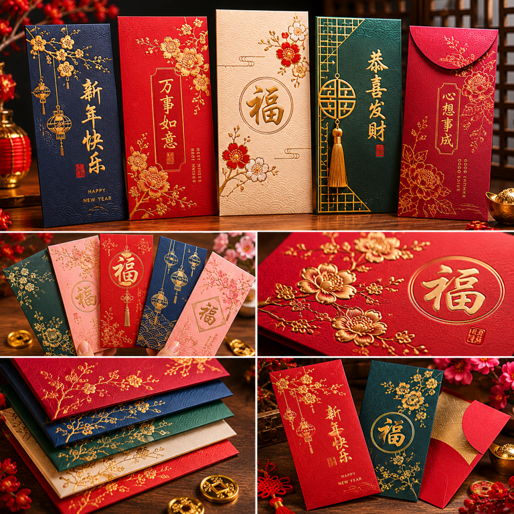 Custom Red Packet & Festive Envelope Printing | Premium Ang Pow & Seasonal Packet Printing