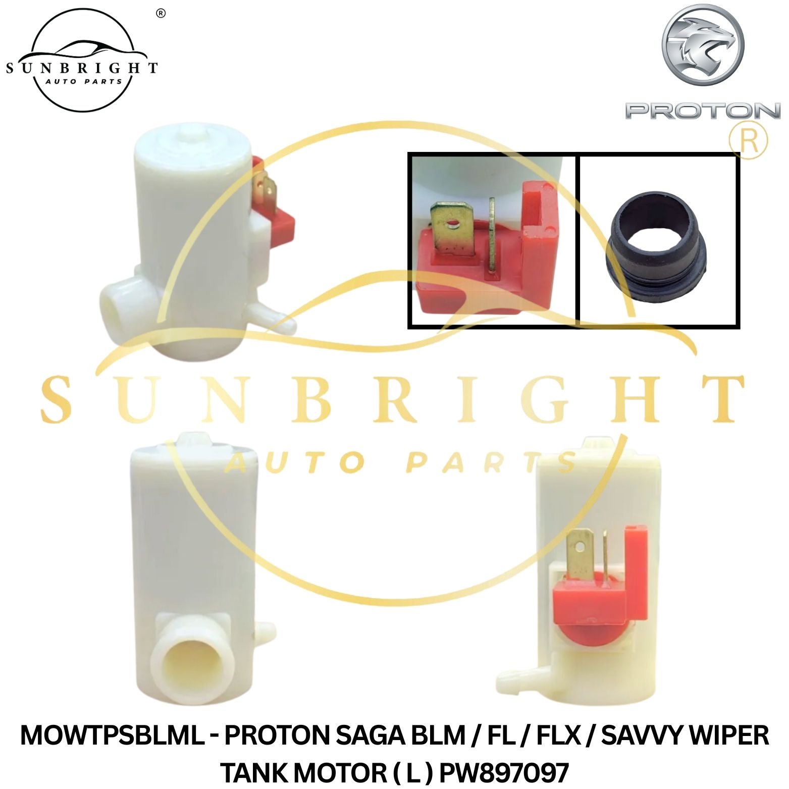 MOWTPSBLML - PROTON SAGA BLM / FL / FLX / SAVVY WIPER TANK MOTOR ( L ) PW897097