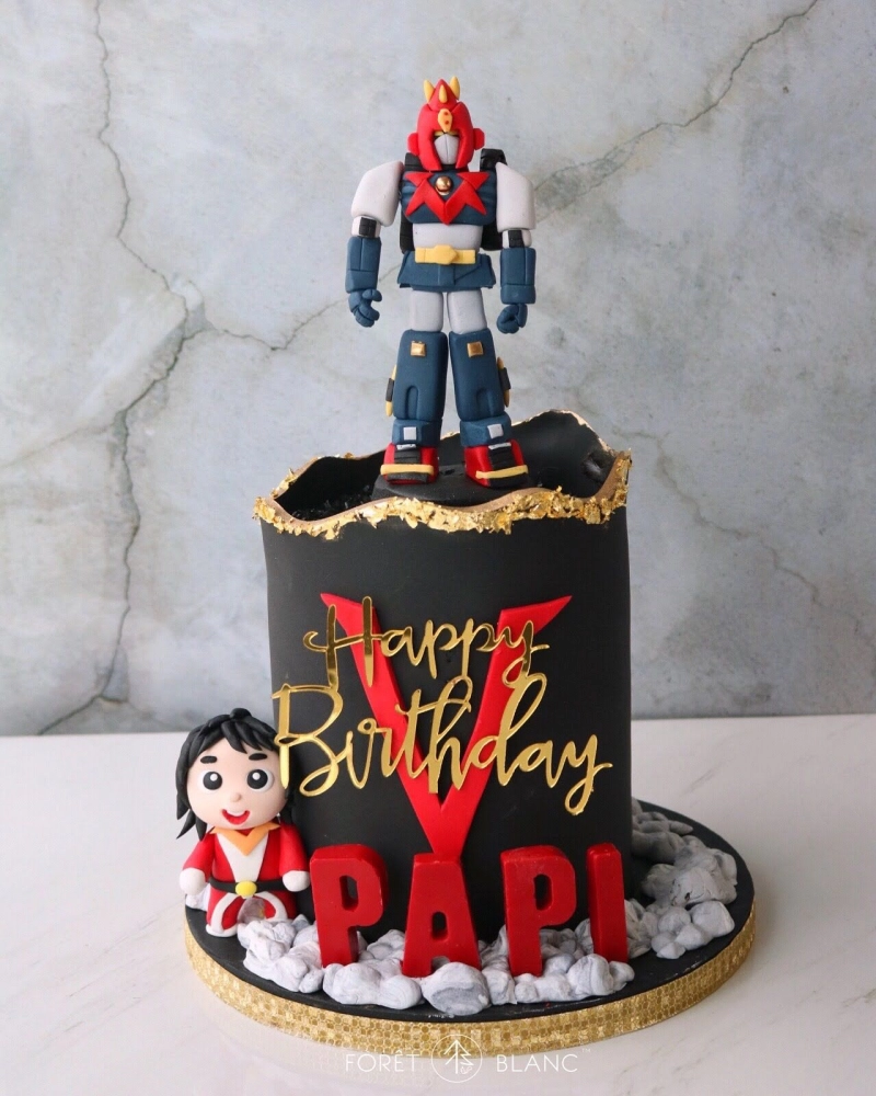 Voltes V Robot Cake