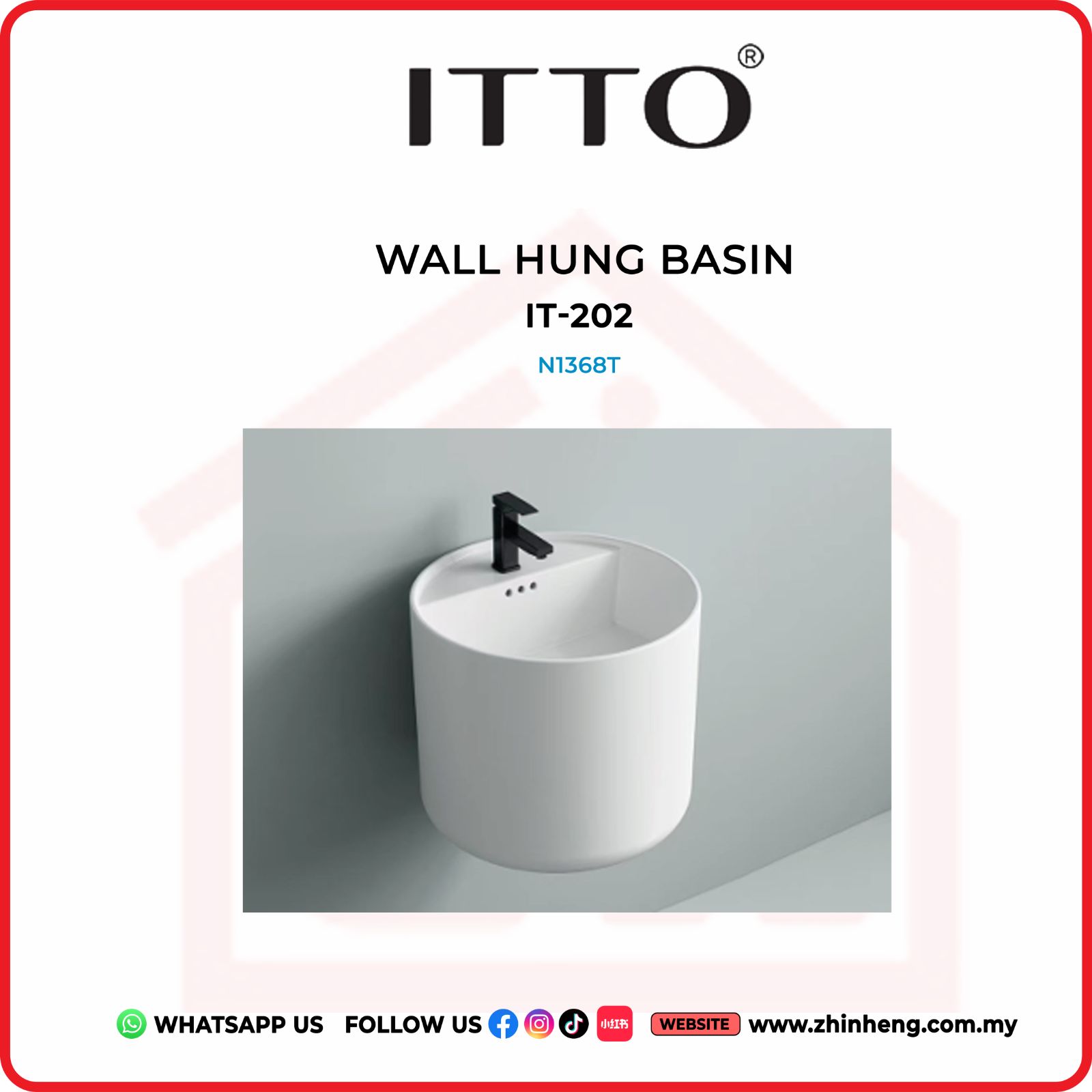ITTO WALL HUNG BASIN IT-202