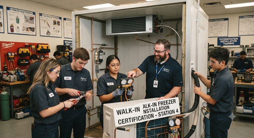 Walk-in freezer installation course