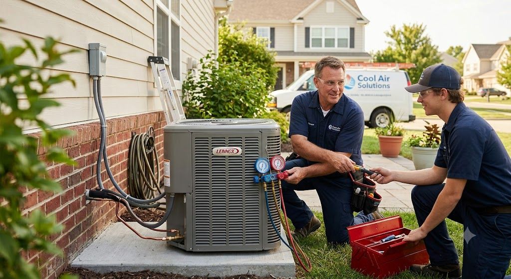 Residential air conditioning installation