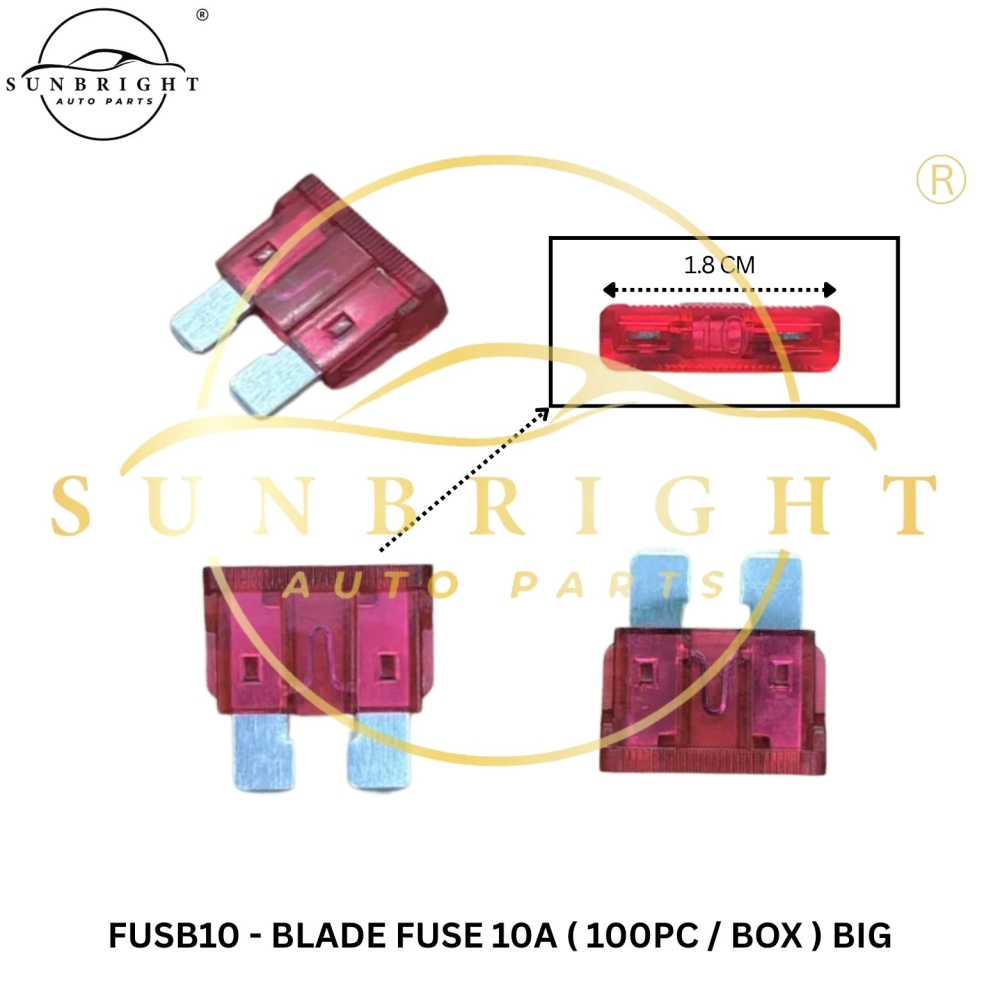 FUSB10 - BLADE FUSE 10A ( 100PC / BOX ) BIG
