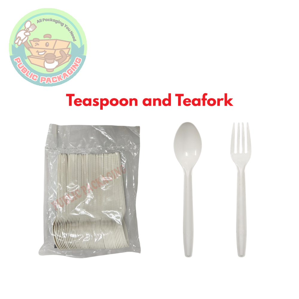5" Teaspoon / Fork (50pcs+-) / Disposable Plastic Cutlery