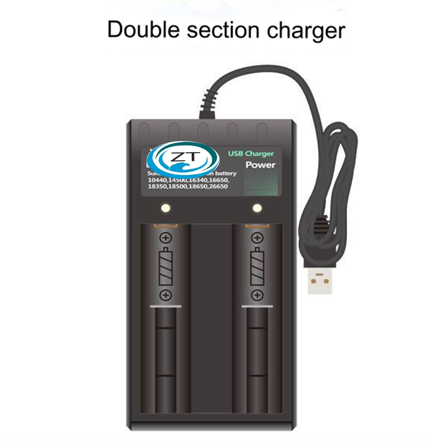 18650 2WAY BATTERY CHARGER YH-USB-02