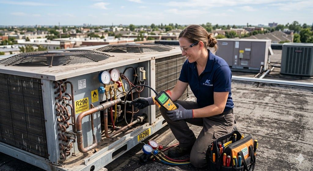 R290 electronic leak detection