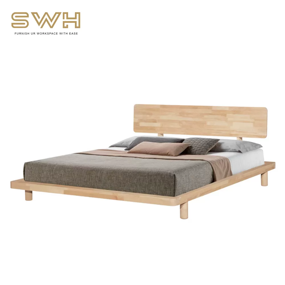 KP MUJI Solid Wood Queen | King Bedframe | Bedroom Furniture Store