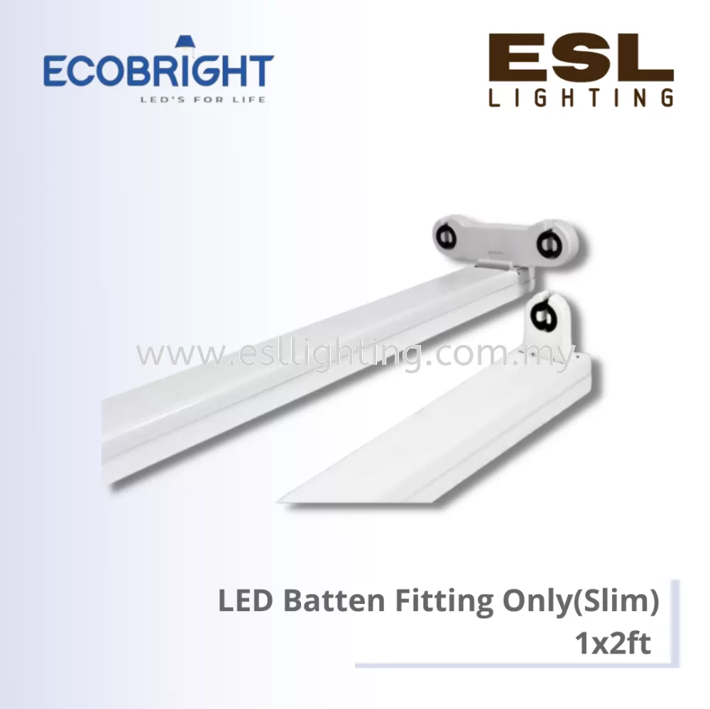 ECOBRIGHT LED Batten Fitting Only (Slim) 1 x 2ft - 10WLEDFTG-SLIM