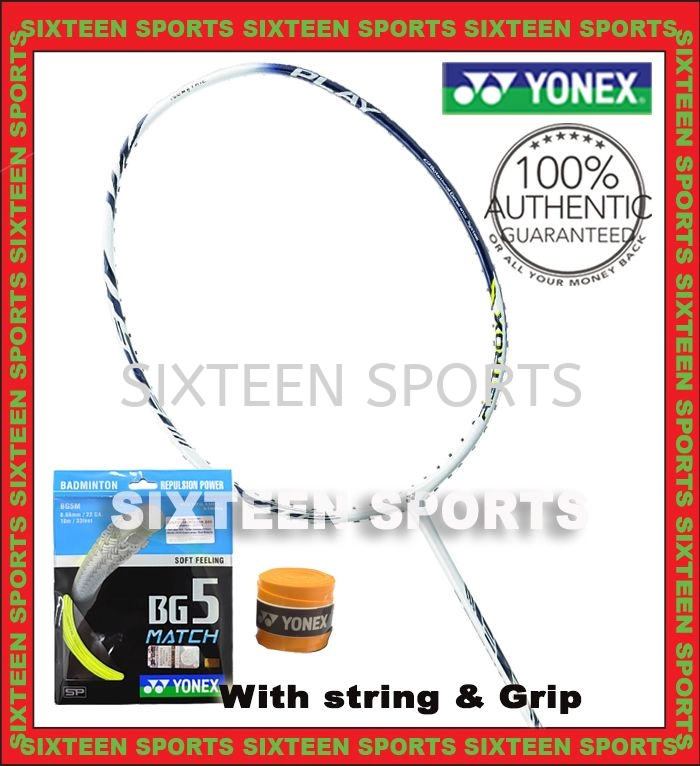 Yonex Astrox 99 Play Badminton Racket (White Tiger/ Cherry Sunburst)