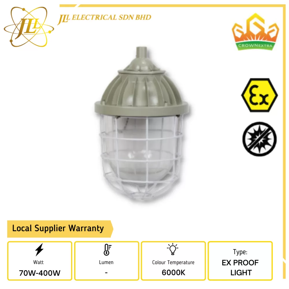 CROWN EX BCD SERIES 70W-400W 220VAC IP55 EXPLOSION PROOF HID LIGHT [E27/E40]