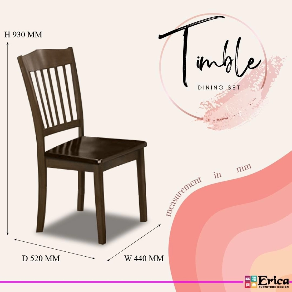 Timble 1+6 Wooden Dining Set