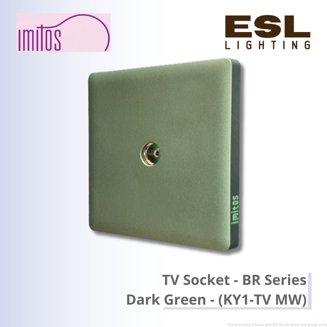 IMITOS TV Socket (BR Series) Dark Green - KY1-TV MW