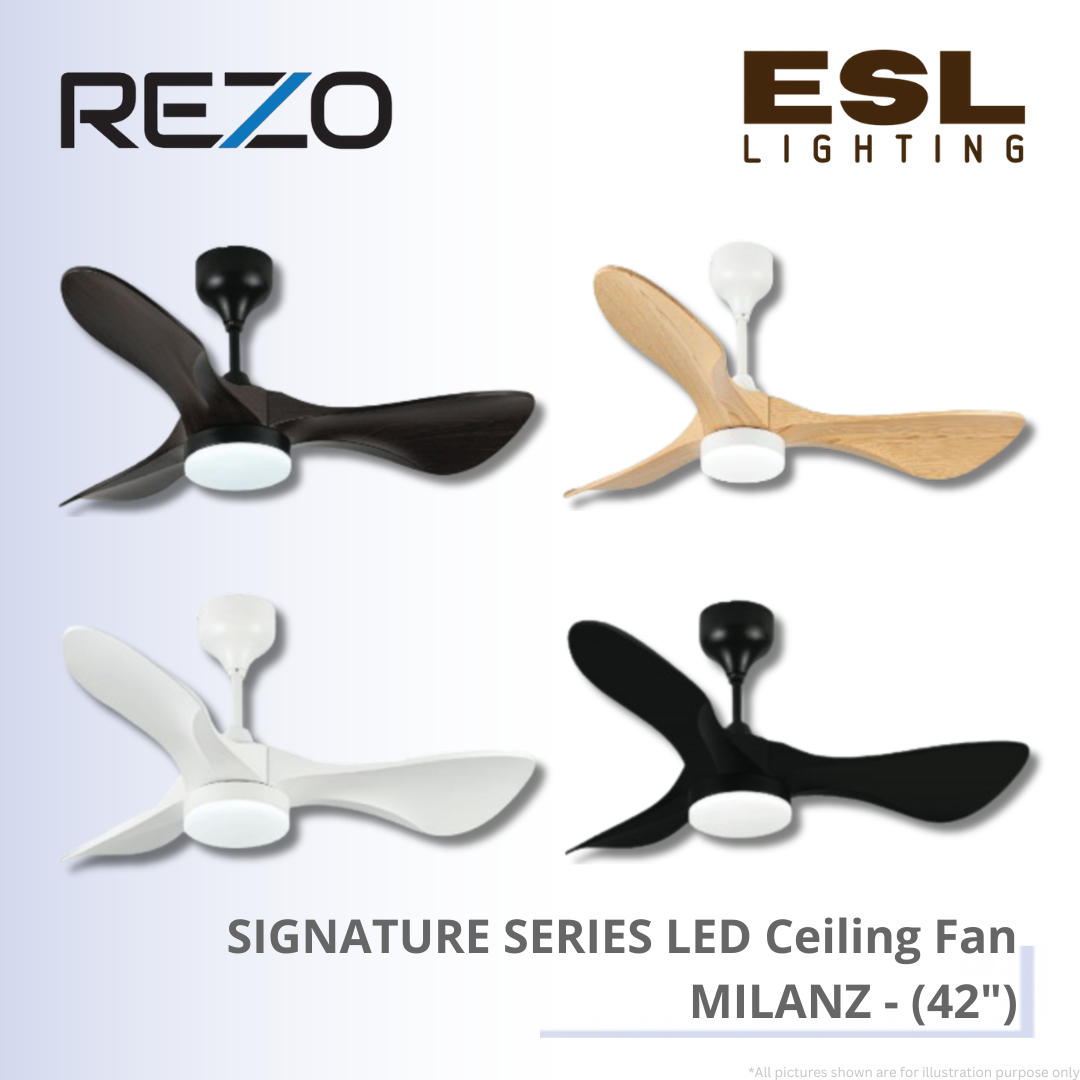 REZO SIGNATURE SERIES LED Ceiling Fan MILANZ - 42"