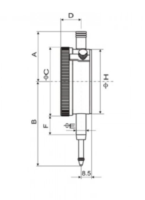 GUANGLU 10mm range dial indicator