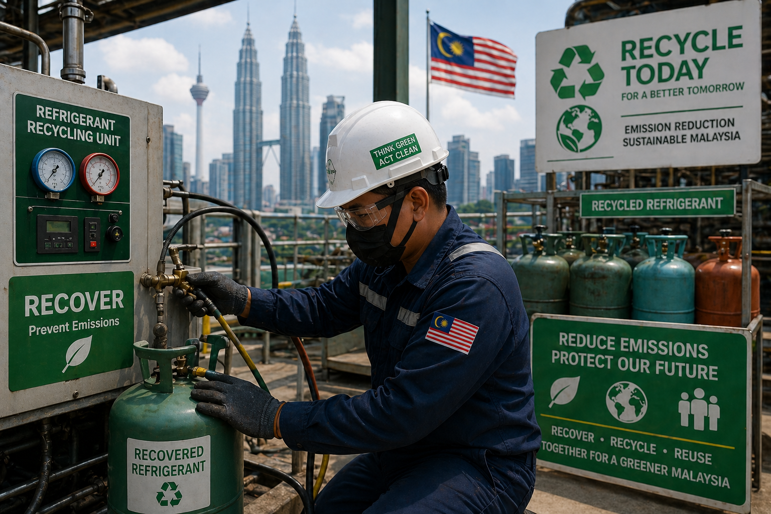 refrigerant recycling emission reduction Malaysia DOE