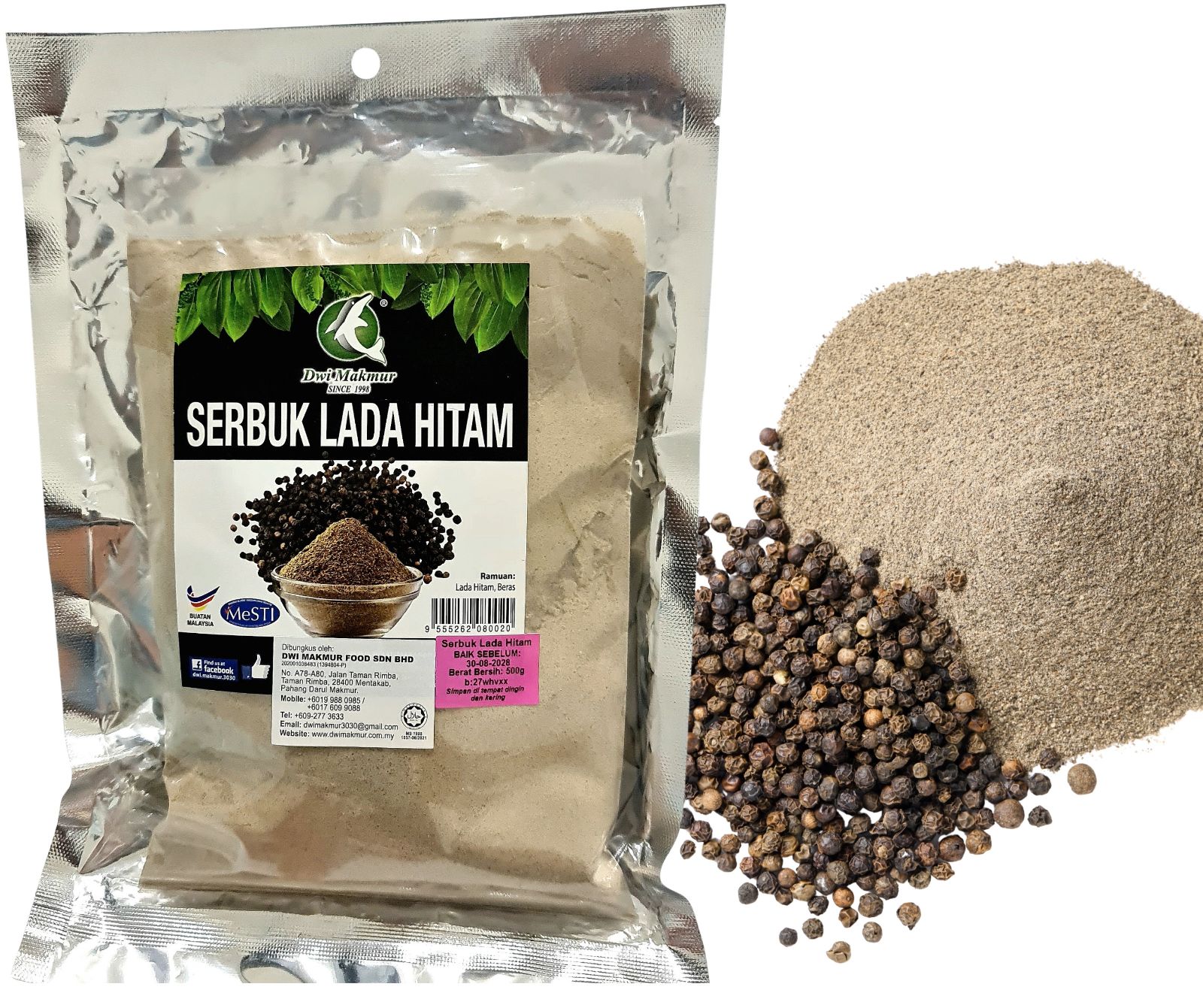 Black Pepper Powder (OPP) 500 Grams RM12.25 X 6 Units C.Dwi Makmur