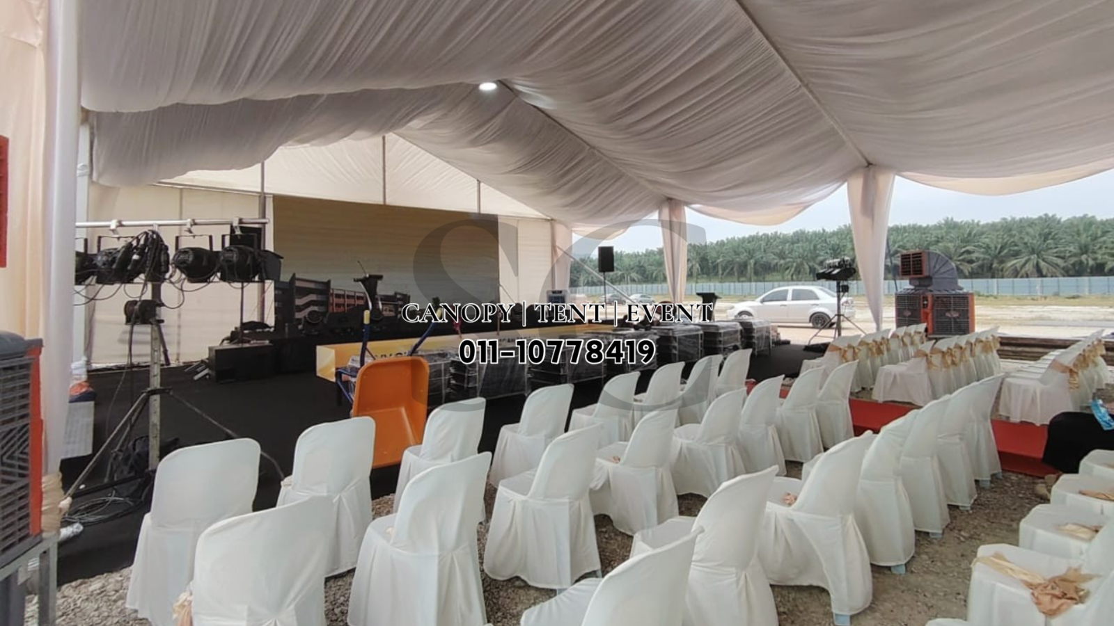 PVC Chairs with Covers & Ribbons 