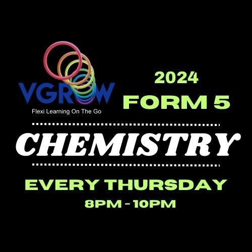 F5 Chemistry Online Live Class English (Thursday)