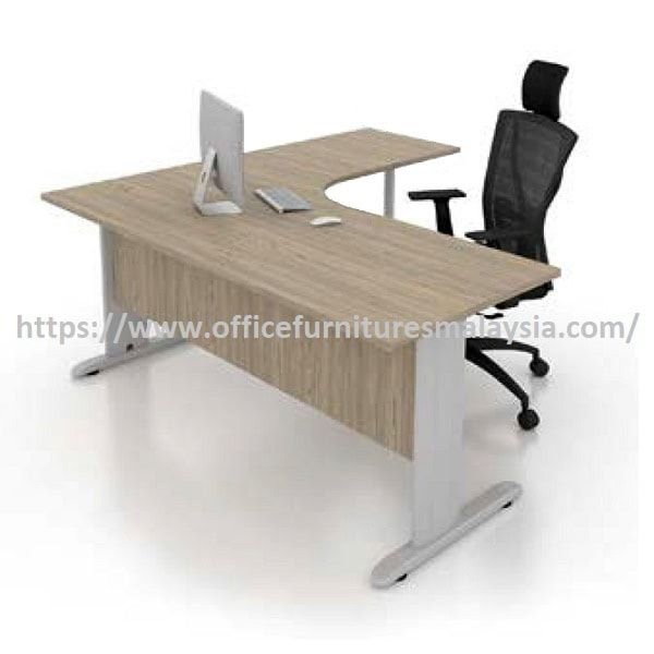 6 ft x 6 ft Modern Aspirare L Shape Manager Table OFFXC1818RMT