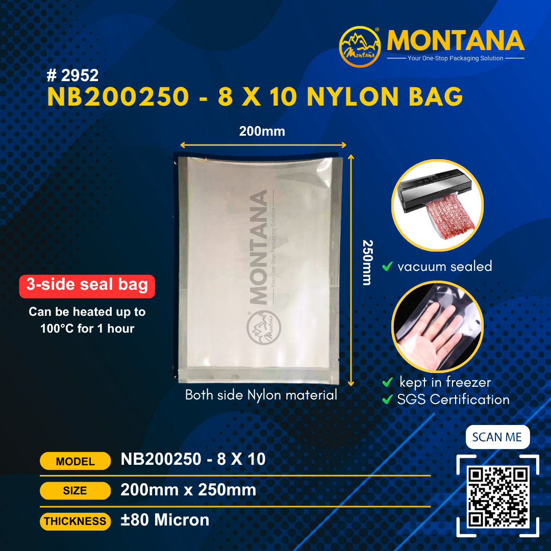(2952) NB200250 - 8 x 10 NYLON BAG