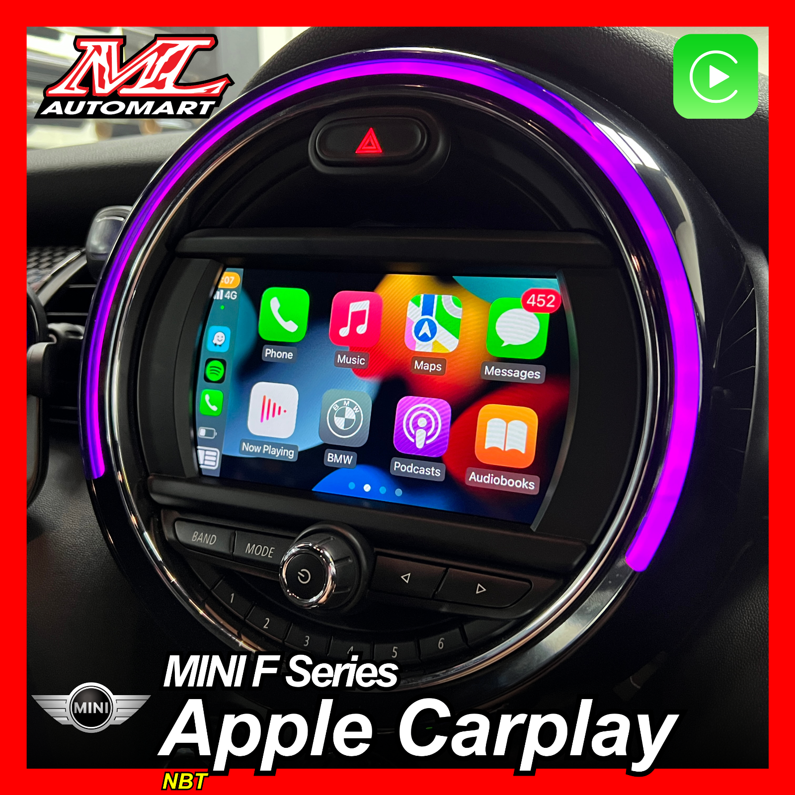 MINI Cooper F Series F54 F55 F56 F57 F60 Apple Carplay Module (NBT)
