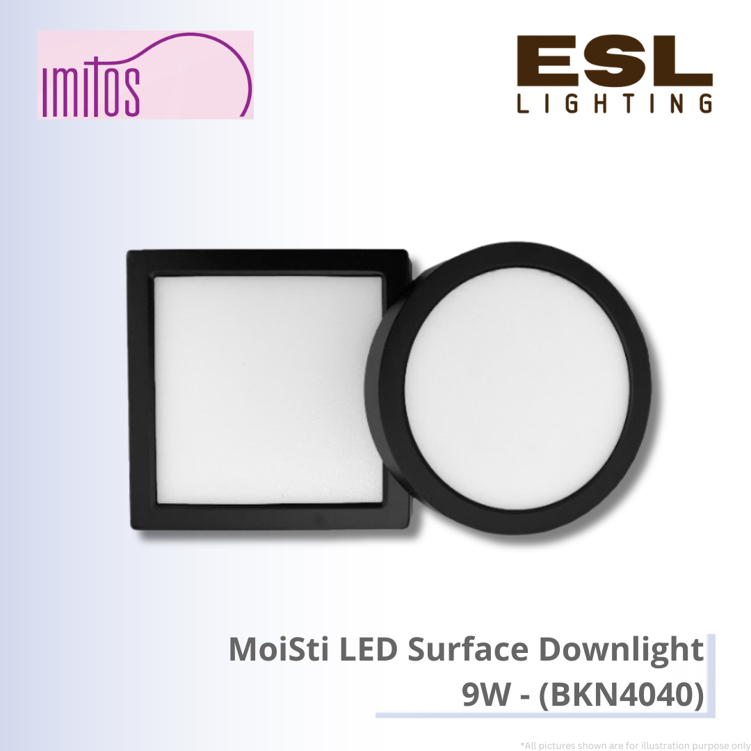 IMITOS MoiSti LED Surface Downlight 9W - BKN4040 [SIRIM]
