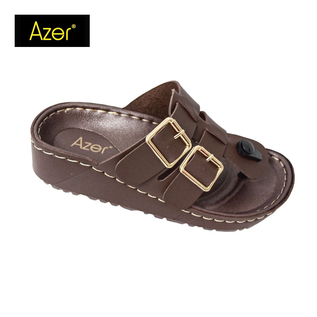 WOMEN UPPER STITCHING COMFORT SLIPPER (LA 529-BN) (AL.X)