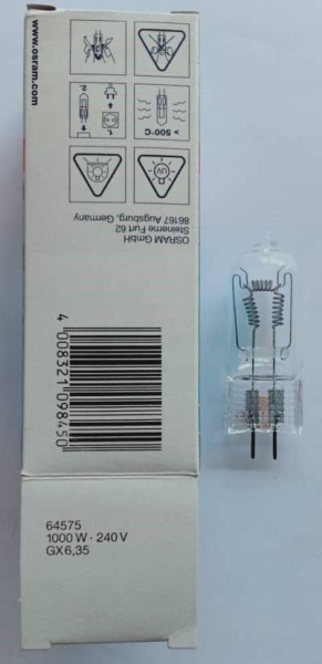 Osram 64575 240V 1000W GX6.35 Projection Lamp Projection and Fibre Optic Lamps Selangor, Malaysia, Kuala Lumpur (KL), Subang Jaya Supplier, Suppliers, Supply, Supplies | Lindner Sdn Bhd