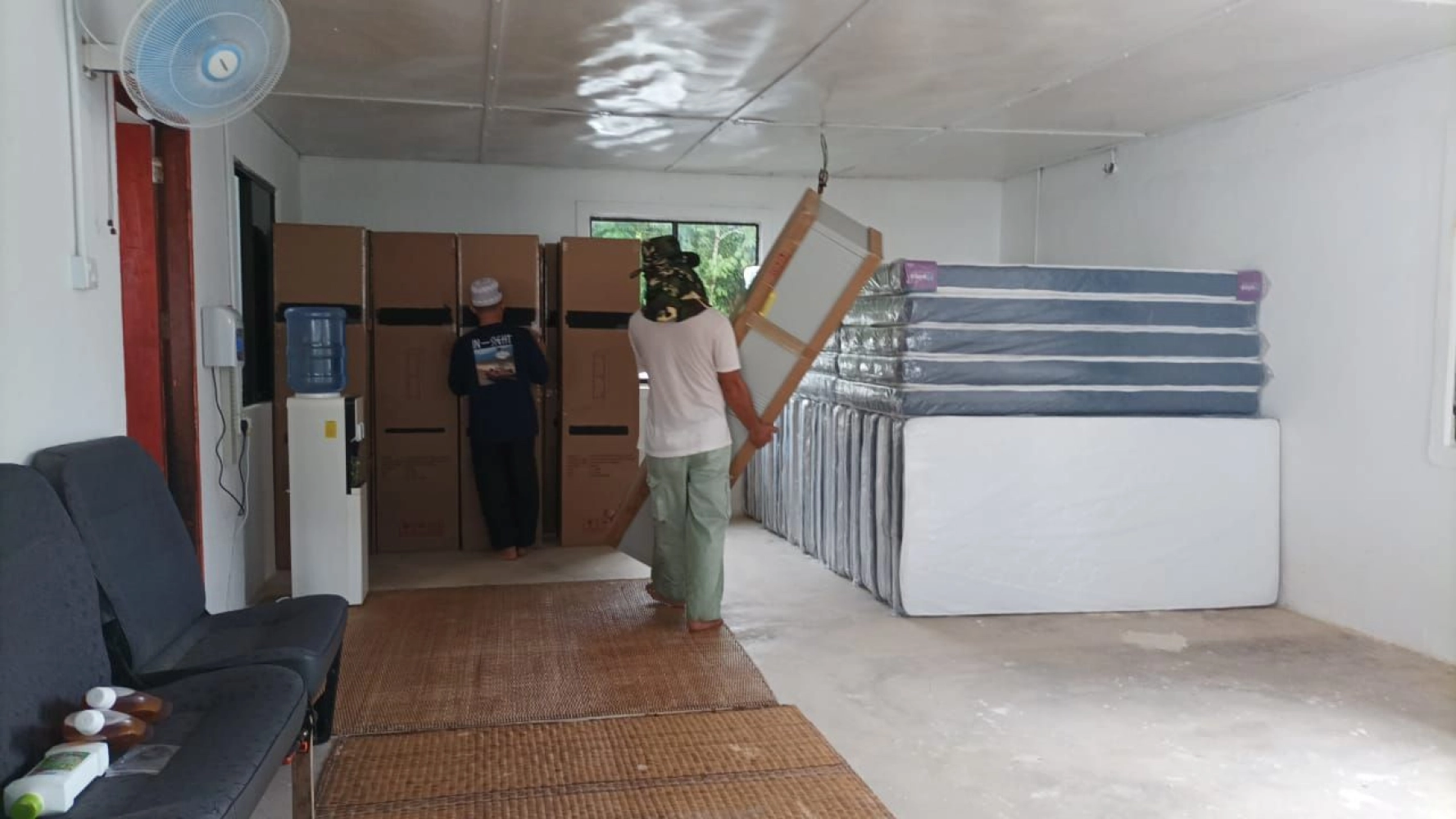 MOVAO Single Mattress High Quality Hostel Mattress Cheap Price | 2 Door Steel Locker Almari Besi Baju Hostel Asrama | Hostel Furniture Supplier| Pembekal Perabot Pejabat |  Deliver to Madrasatul Quran Sajabt Kuala Berang Terengganu