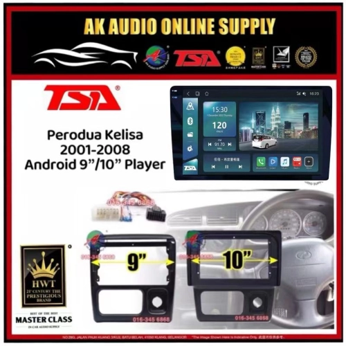 🆕 1K Screen 2+32GB 4G 8-CORE 🆕 TSA Perodua Kelisa 2001 - 2008 Android 9'' / 10 inch CarPlay/DSP/BLU-RAY Car Player