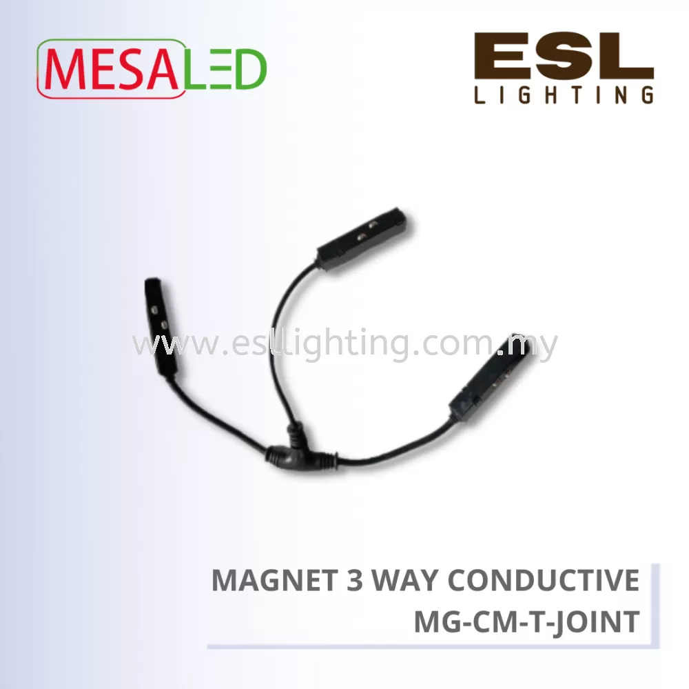 MESALED TRACK LIGHT - MAGNET 3 WAY CONDUCTIVE MODULE (T) - MG-CM-T-JOINT