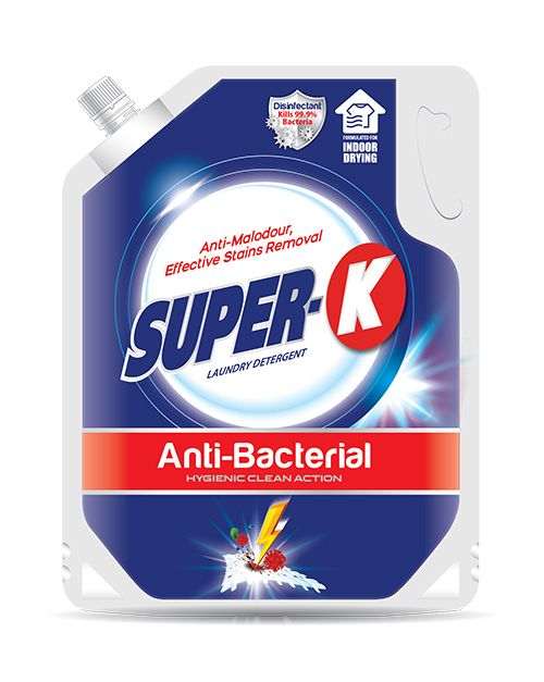 SUPER-K LAUNDRY LIQUID DETERGENT ANTI-BACTERIAL 2.5KG